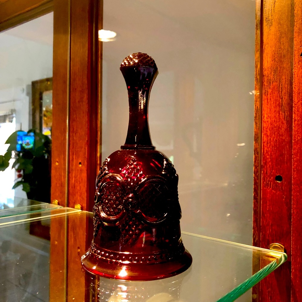 Red Avon Cape Cod dinner bell